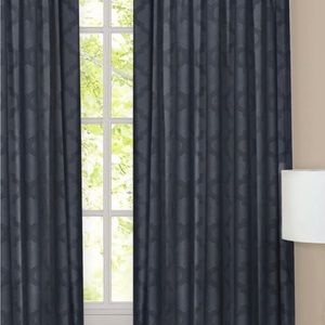 NWT-Windsor Home Furnishings Soft Window 2 Panels, 34 x 63 in, Navy